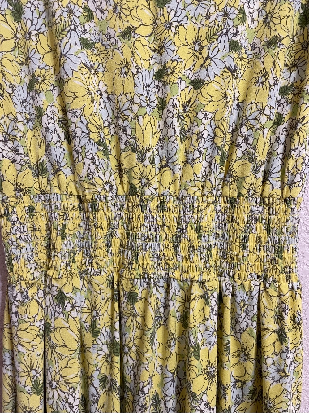 AModCloth Summer Yellow Floral Midi Dress - Picture 5 of 6